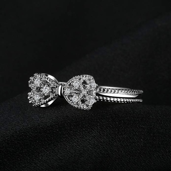 🎀 Anniversary Bow Sterling Silver Ring 💍 - Picture 3 of 8